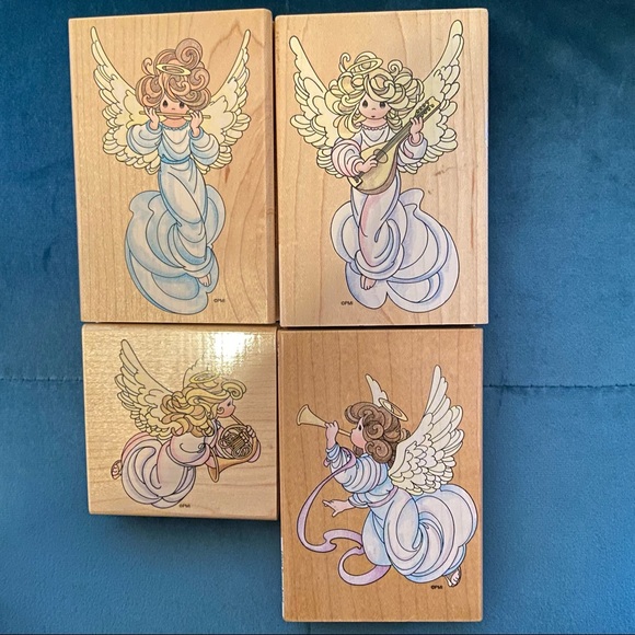 Precious Moments Angels rubber stamp Stampendous - Picture 1 of 2